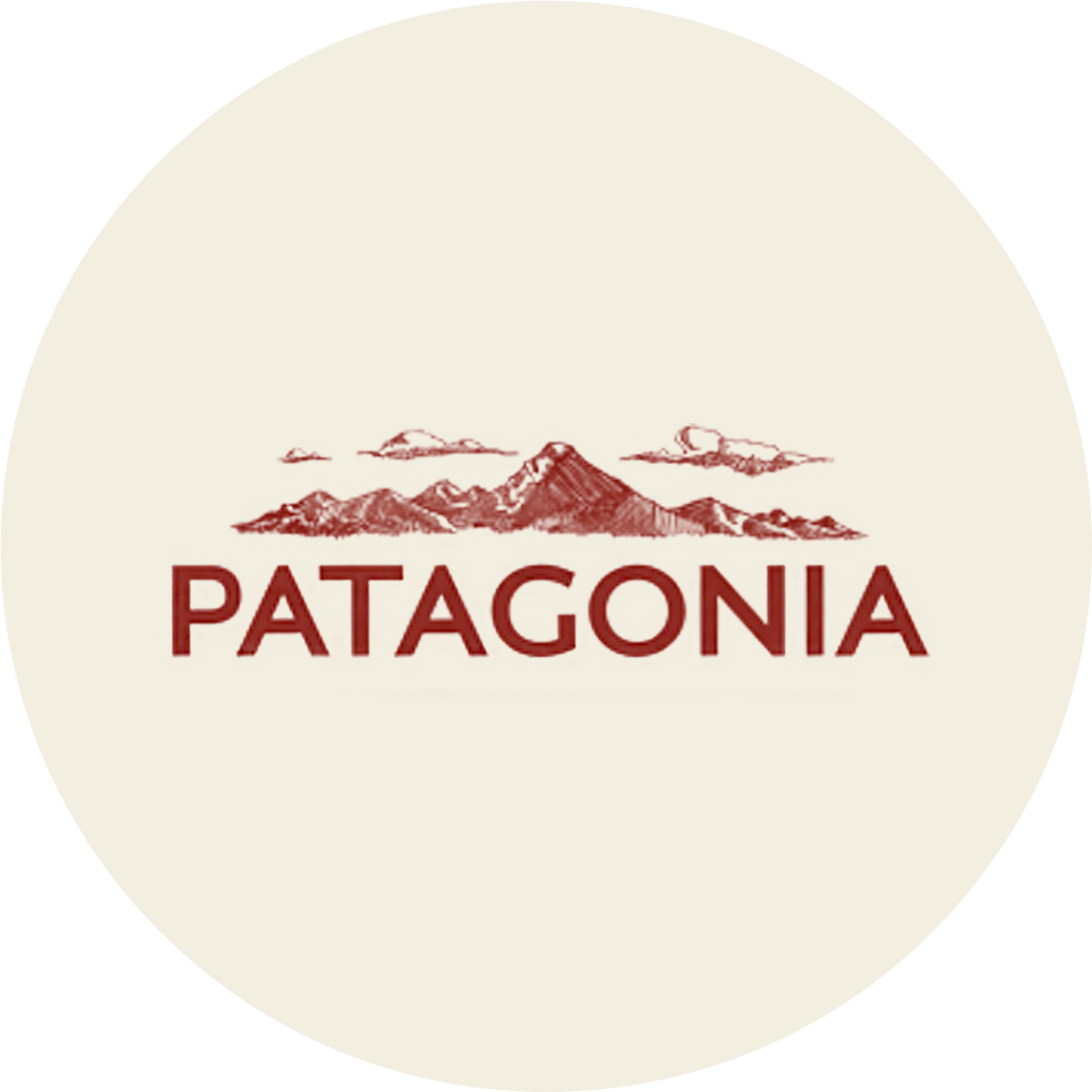 Patagonia Finest Tea logo with Patagonian mountain graphic and premium yerba mate branding