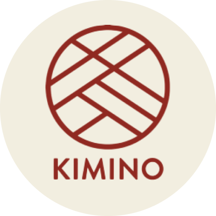Logo of Kimino, a Japanese beverage brand focused on natural flavors and local ingredients.