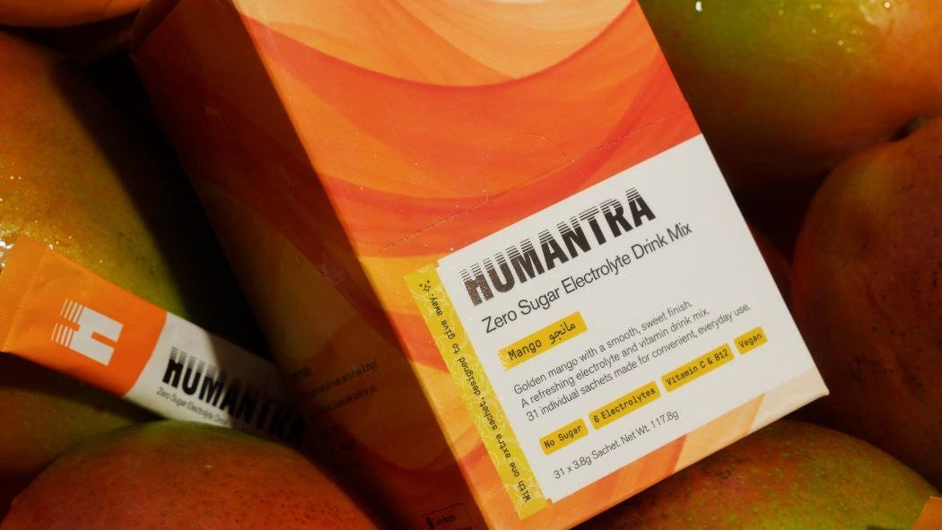 Humantra electrolyte drink mix banner