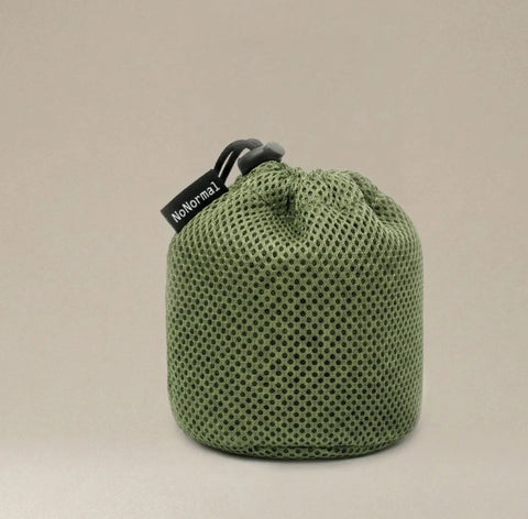 NoNormal 380ml titanium camping cup with foldable handles