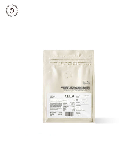 Brazil Fazenda Bananal Medium Roasted Specialty Coffee bag showcasing its unique flavor profile and packaging.