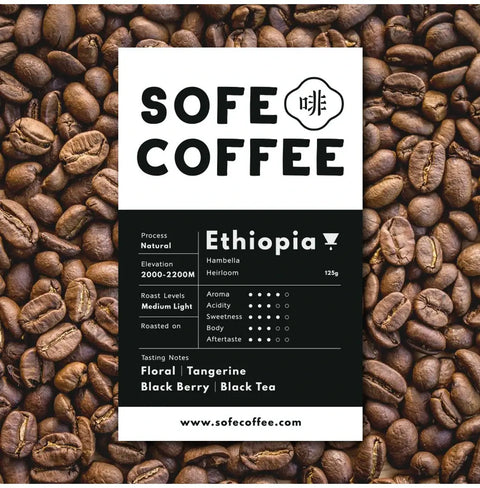 SOFE Coffee Ethiopia-Single Origin- Coffee Beans 150g Medium Light Roast Natural Process Specialty - Image 2