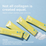 Gunam Marine Collagen Di-Peptide Skin & Gut Complex Blue Lemon-Lime 15 sachets with Japanese Wellnex marine collagen.