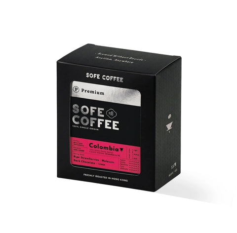 SOFE Coffee Premium Colombia Single Origin Coffee Beans 100g(Drip Bag) – Wine Yeast Strawberry Process Medium-Light Roast- Drip Bag