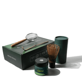 The Ceremonial Matcha Starter Bundle : Gold No.2 featuring a tin, whisk, scoop, and sifter.