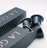 Colombia Caturra Capsules in stylish packaging, compatible with Nespresso® machines.