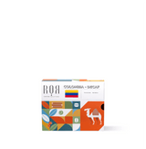 Drip box Columbia Decaf packaging with colorful design and label.