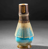 Era Dark Bamboo Chasen — Matcha Whisk, handcrafted purple bamboo whisk with fine prongs for perfect matcha froth.