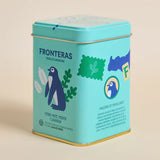 Fronteras Yerba Mate Can Mint & Lavender 500g tin, refreshing mint and calming lavender blend for energizing daily ritual