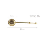 Elegant gold modern fine mesh tea infuser for precise and flavorful loose-leaf tea brewing.