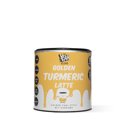 Golden Turmeric Latte with turmeric, cinnamon, and aniseed—sweet, spicy, and anti-inflammatory; a trendy, soothing break from everyday stress.