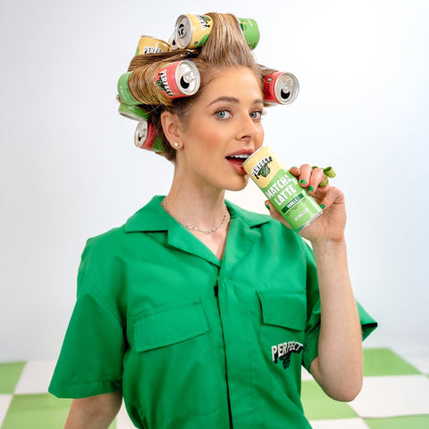PerfectTed matcha latte brand lifestyle image