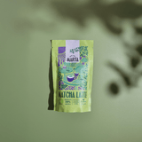 Organic Matcha Latte package featuring vibrant design and organic ingredients.