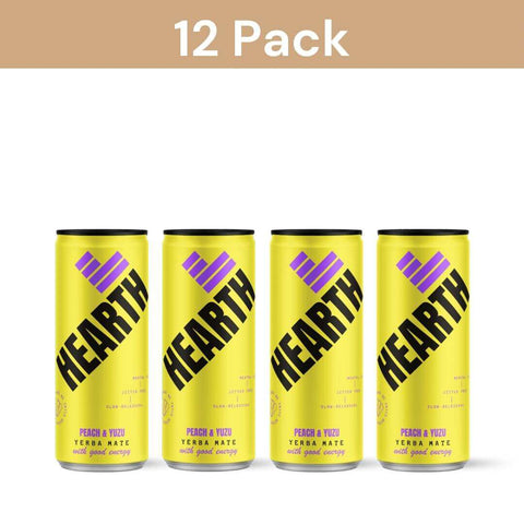 Drink Hearth Peach & Yuzu beverage with sweet peaches and tangy citrusy Yuzu, offering a refreshing, floral, and vibrant summer flavor.