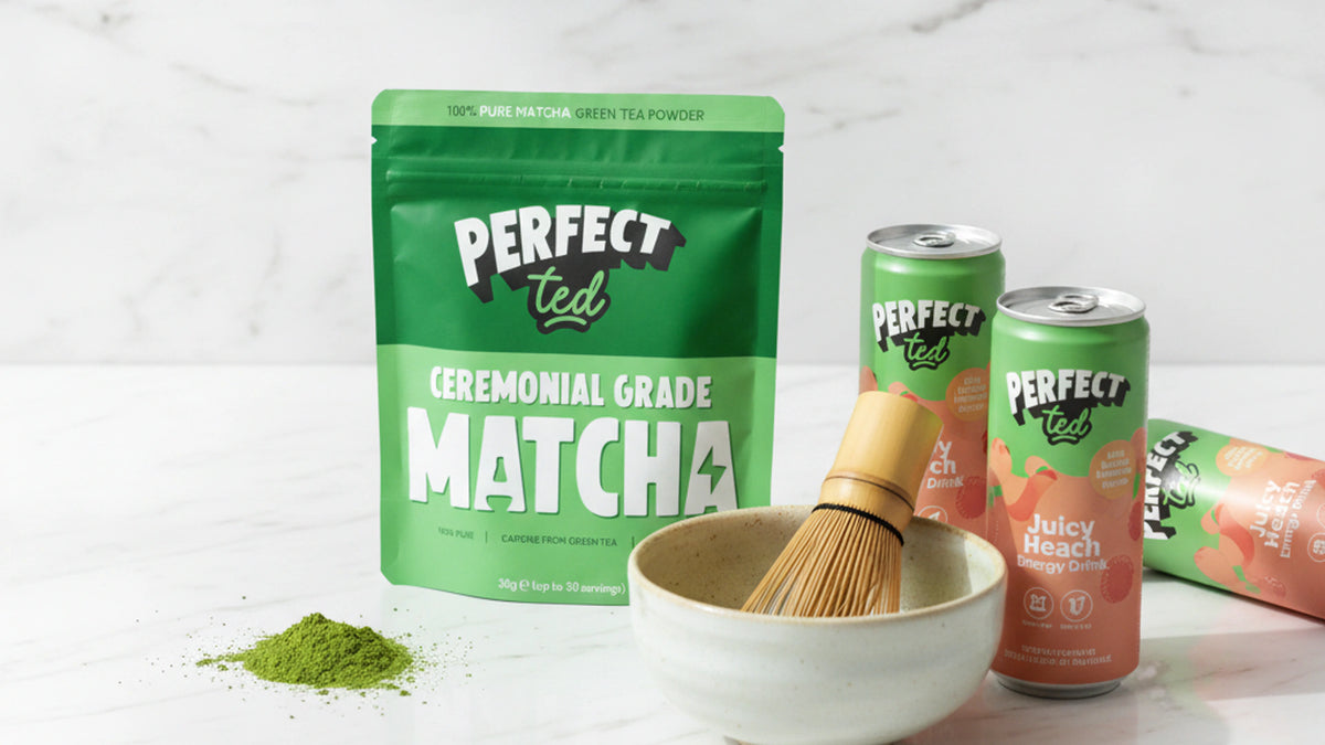 PerfectTed matcha brand banner