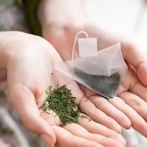 Premium Sencha Tea Bags with carefully selected first flush Uji tea leaves for rich umami and smooth taste