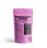 Tremella Mushroom Powder pink pouch supplement package for skin hydration and beauty support