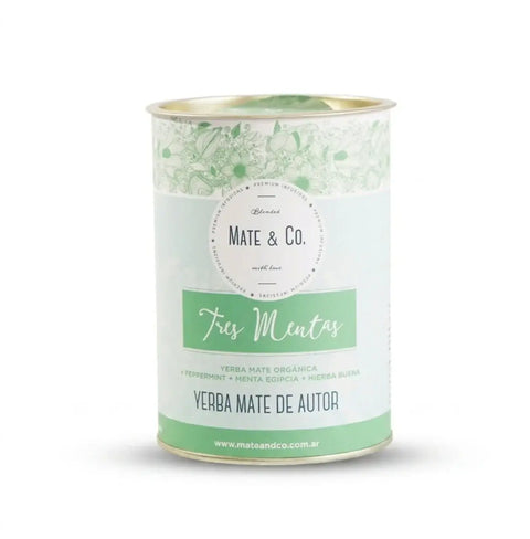 Blend Yerba Tres Mentas Lata x 220 g Mate & Co