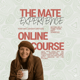 The Yerba Mate Kit - Online course and certification featuring a smiling woman with a cup.
