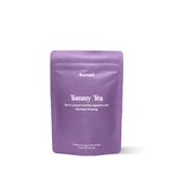 Tummy Tea with chamomile, lemon balm, peppermint, and fennel—an organic herbal blend designed to soothe digestive discomfort and promote gastrointestinal health for a gentle, natural remedy.